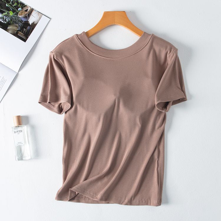 Basics Round Neck Padded T-shirt
